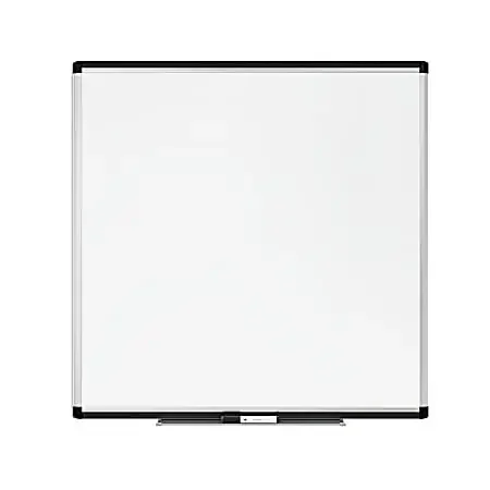 U Brands PINIT Magnetic Dry-Erase Board, 36″ X 36″, Silver Aluminum Frame, Actual Size 35″ X 35″ (2806U00-01)
