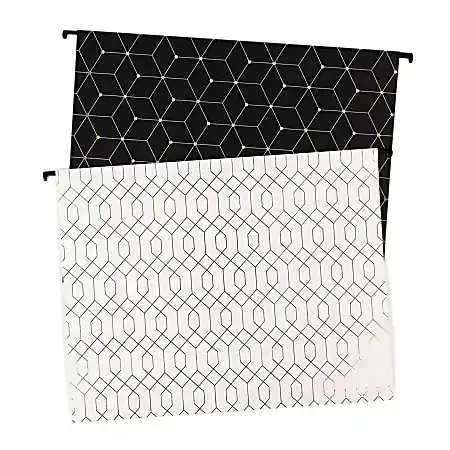 U Brands® Hanging File Folders, Letter Size, 8-1/2″ x 11″, Modern + Classic, Pack Of 12 Folders