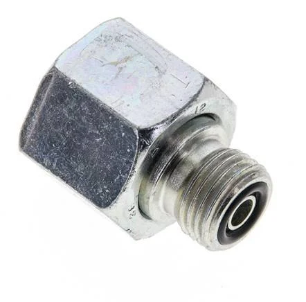 UN 13/16”-16 x UNF 9/16”-18 F/M Zinc plated Steel Reducing Adapter ORFS 630 Bar – Hydraulic