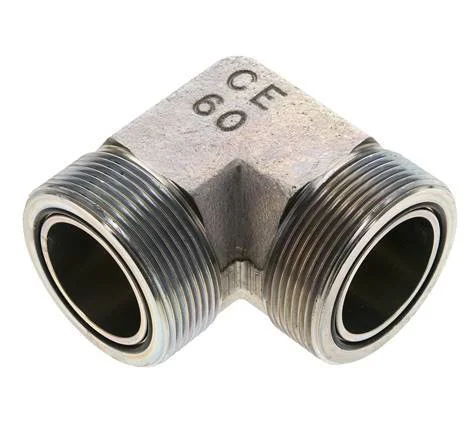 UN 2”-12 Male Zinc plated Steel 90 deg Elbow Fitting ORFS 250 Bar – Hydraulic