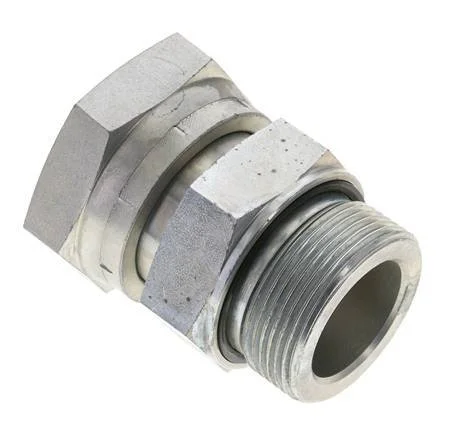 UN 2”-12 x G 1 1/2” F/M Zinc plated Steel Reducing Adapter ORFS 250 Bar – Hydraulic