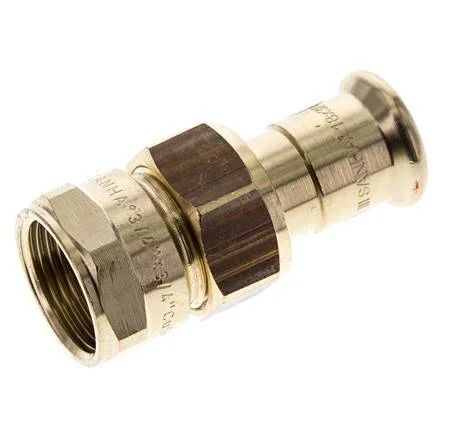 Union Press Fitting – 18mm Female & Rp 3/4” Female – Copper alloy Flat Sealing