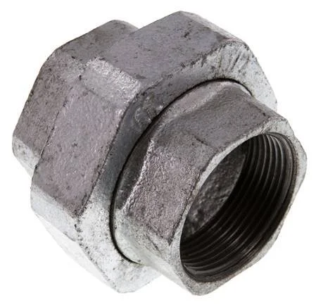 Union Straight Connector Rp1 1/2” Female Cast Iron Flat Seal 25bar (351.25psi)
