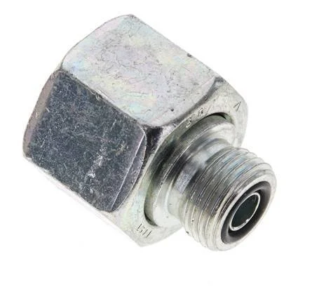 UNS 1”-14 x UN 11/16”-16 F/M Zinc plated Steel Reducing Adapter ORFS 400 Bar – Hydraulic