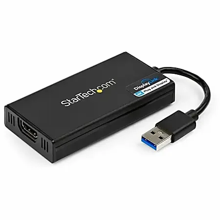 USB 3.0 to HDMI Adapter, 4K 30Hz UHD, USB to HDMI Display Adapter, External Video/Graphics Card – USB32HD4K
