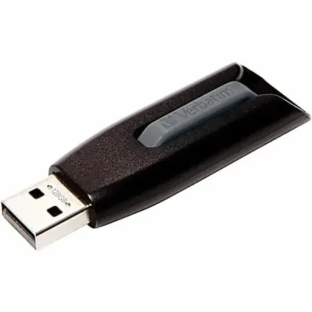 Verbatim® Store ‘n‘ Go™ V3 USB 3.0 Drive, 128GB, Black/Gray