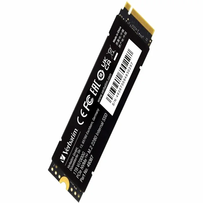 Verbatim Vi7000 1 TB Solid State Drive – M.2 2280 Internal – PCI Express NVMe (PCI Express