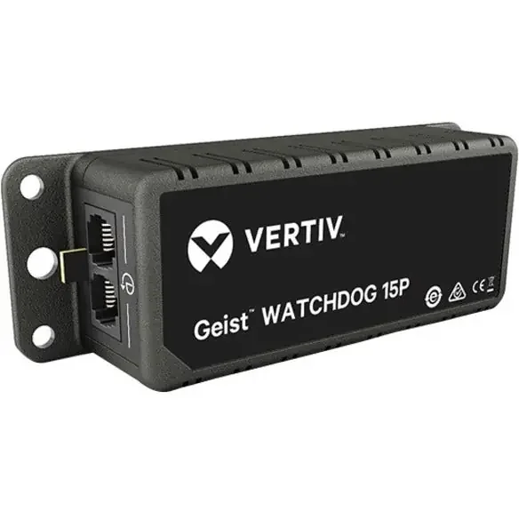 Vertiv Geist Environmental Monitor – Watchdog 15-P, Includes on-board temperature, humidity and dewpoint sensors, PoE.