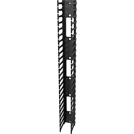 Vertiv Vertical Cable Manager for 800mm Wide 48U – Black – 2 Pack – 48U Rack Height – 19″ Panel Width – Metal