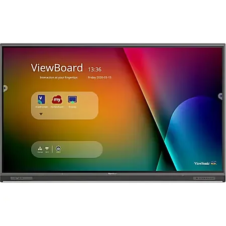 ViewSonic IFP8652-1C 86 Inch 4K Ultra HD Interactive Flat Panel Display