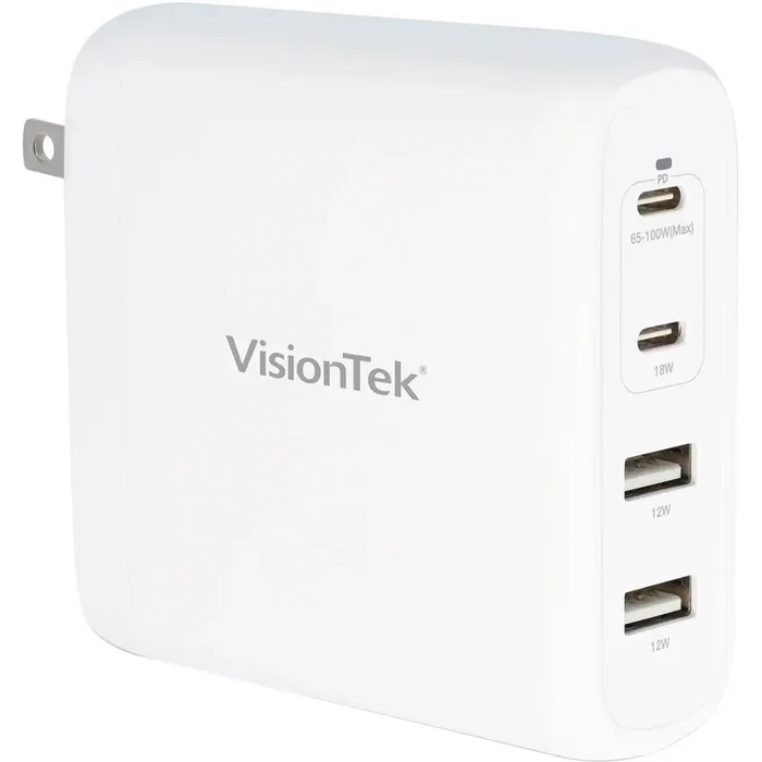 VisionTek 100W GaN II Power Adapter – 4 Port