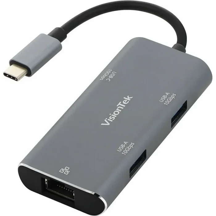 VisionTek USB-C Hub with Ethernet (2x USB-A 10Gbps 1x USB-C 10Gbps)