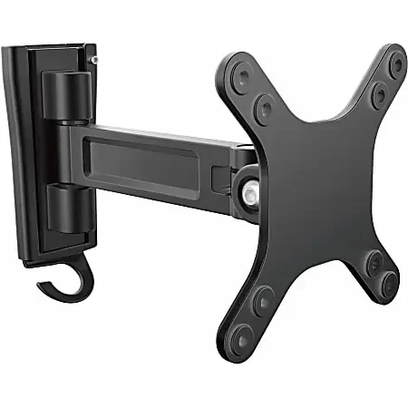 Wall Mount Monitor Arm – Single Swivel – For VESA Mount Monitors / Flat-Screen TVs up to 34in (33lb/15kg) – Monitor Wall Mount