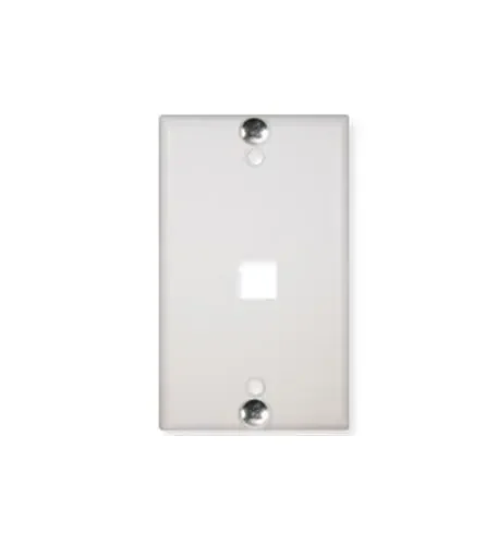 WALL PLATE- PHONE- FLUSH- 1-PORT- WHITE ICC-IC107FFWWH