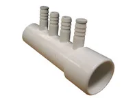 Waterway 4 Port 1 In S X 1 In Spg 4x 3/8 Inch PVC Manifold 672-0400