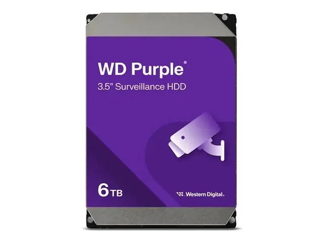 WD Purple WD64PURZ 6 TB Hard Drive – 3.5″ Internal – SATA – Purple