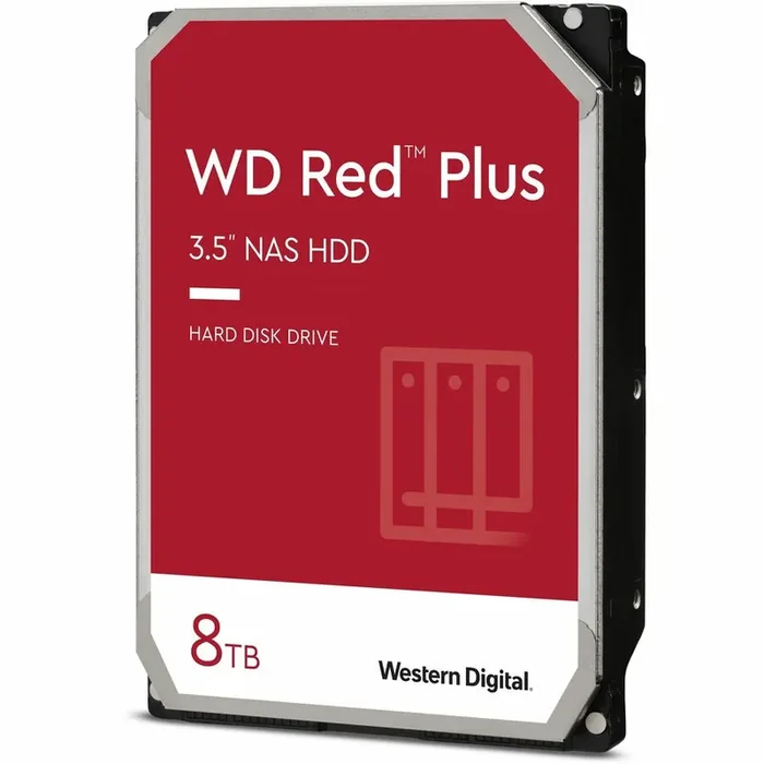 WD Red Plus WD80EFPX 8 TB Hard Drive – 3.5 Internal – SATA (SATA/600) – Conventional Magne
