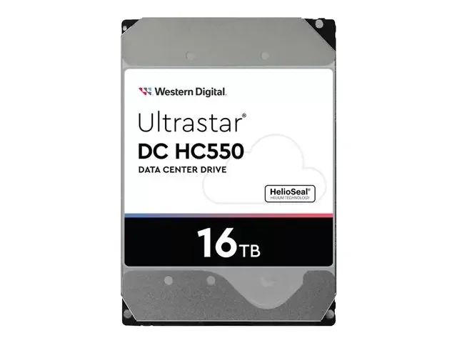 WD Ultrastar DC HC550 16 TB Hard Drive – 3.5″ Internal – SAS (12Gb/s SAS) 1EX2473
