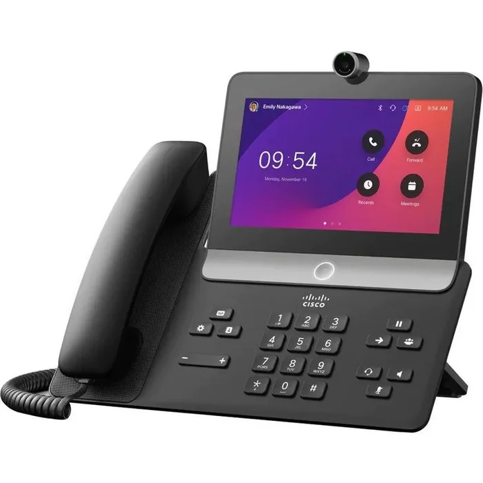 Webex 8875 IP Phone – Corded – Corded – Wi-Fi, Bluetooth – Desktop – Carbon Black