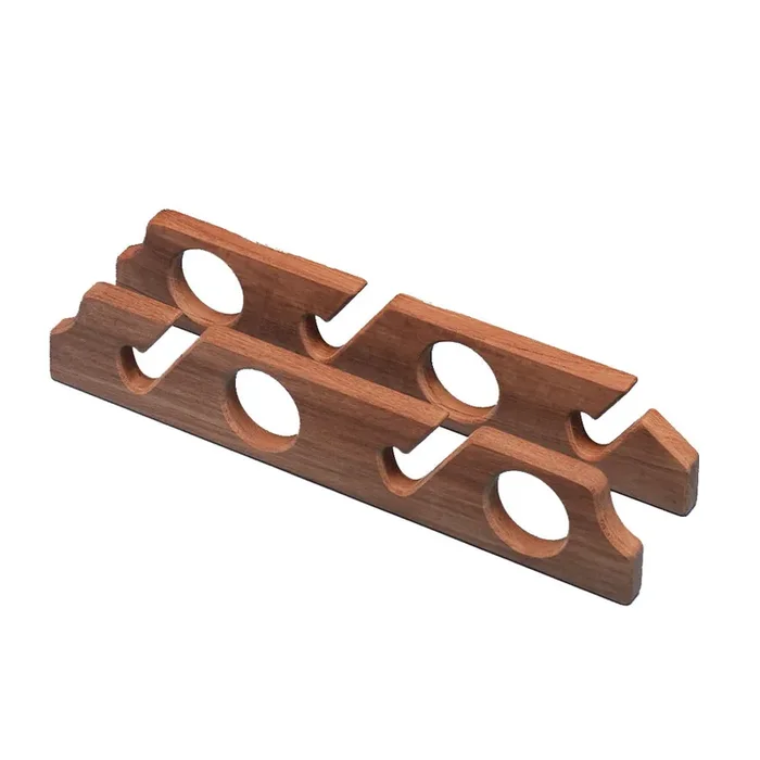 Whitecap Teak Four-Rod Storage Rack – Pair