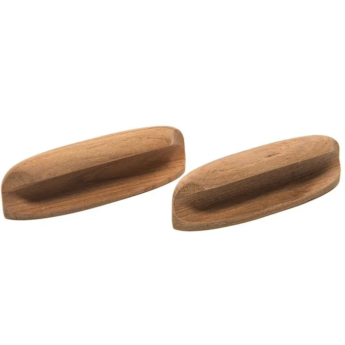 Whitecap Teak Oval Drawer Pull – 4″L – 2 Pack