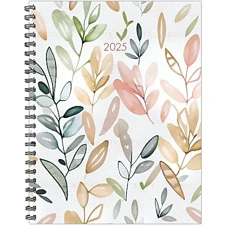 Willow Creek Press Weekly/Monthly Softcover Planner, 8-1/2” x 11”, Soft And Sweet, January To December, 47392