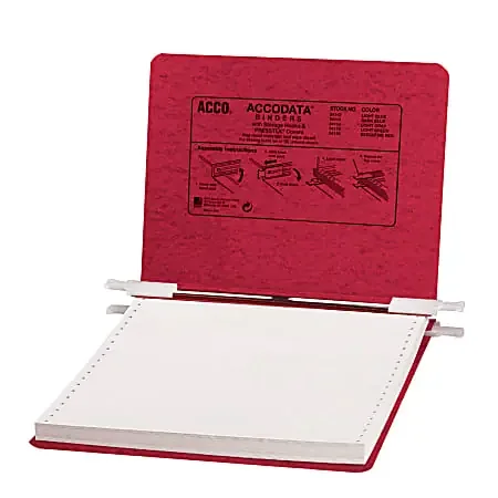 Wilson Jones® Presstex® Pressboard Data Binder, Red