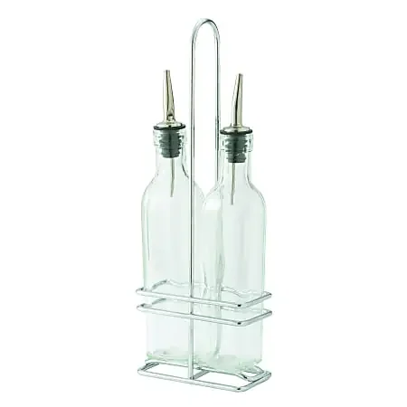 Winco Oil And Vinegar Cruet Set, 8 Oz