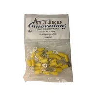 Wire Terminal Ring 12-10 10 Stud Yellow 25 Per Bag
