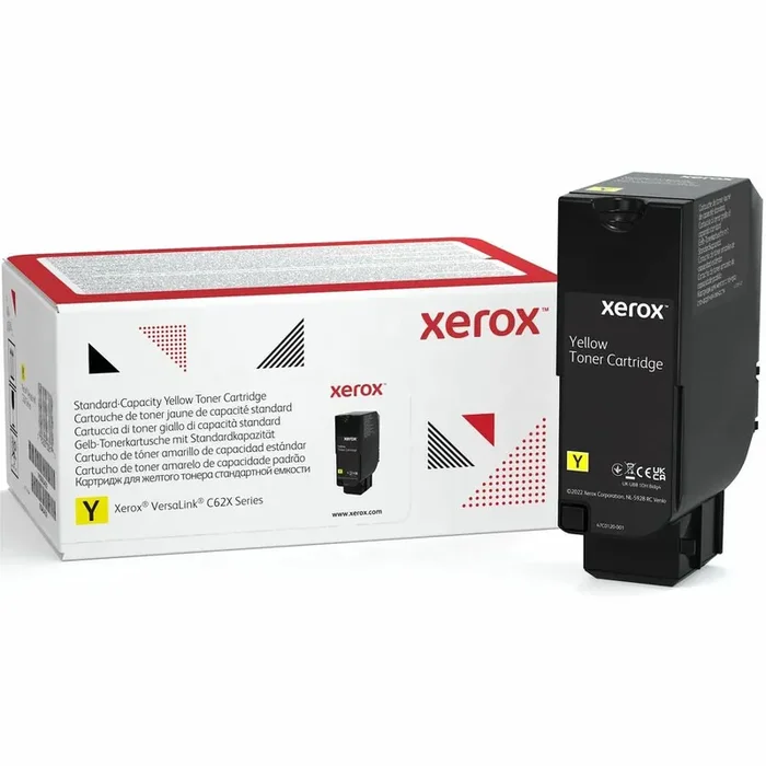 Xerox Original Standard Yield Laser Toner Cartridge – Yellow Pack – 6000 Pages
