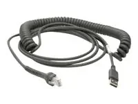 Zebra USB Data Transfer Cable – 15.09 ft USB Data Transfer Cable for Scanner – First End