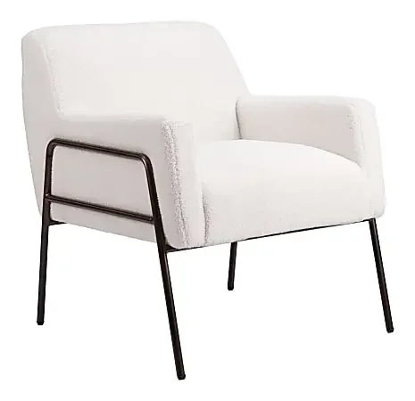 Zuo Charleston Accent Chair, Cream
